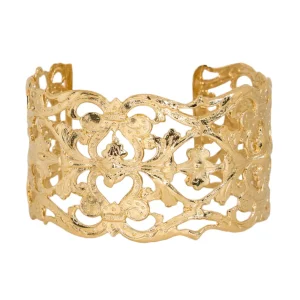 Lotta Djossou Manchette Dentelle Dorée Outlet