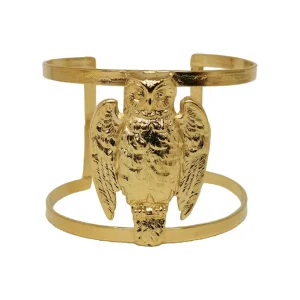 Lotta Djossou Manchette Hibou Dorée Outlet