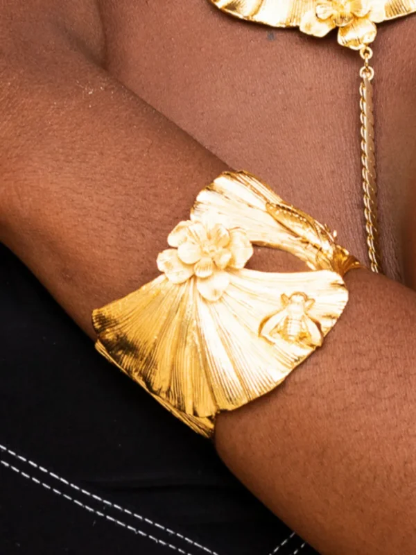 Lotta Djossou Manchette Prisca Dorée Sale