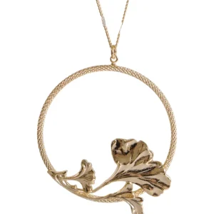 Lotta Djossou Sautoir Ginkgo Orbit Doré Outlet