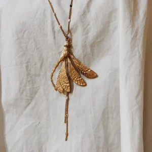 Lotta Djossou Sautoir Libellule Chloé Doré Clearance