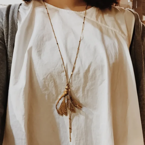 Lotta Djossou Sautoir Libellule Chloé Doré Clearance